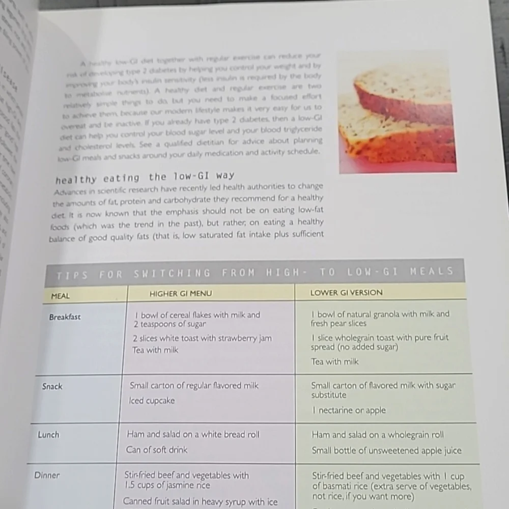 LOW GI Food Cookbook: Healthy Eating Food for Life